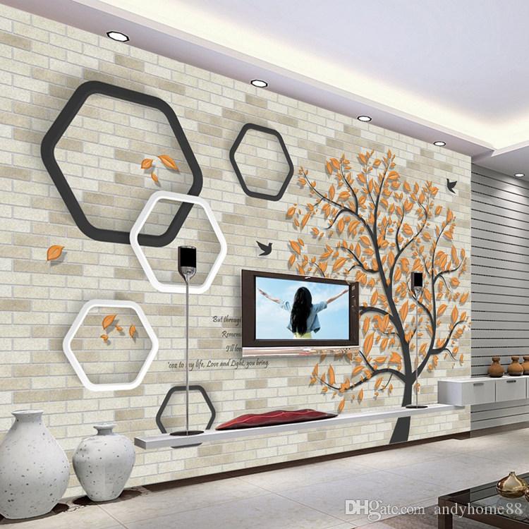 Modern living room wallpaper